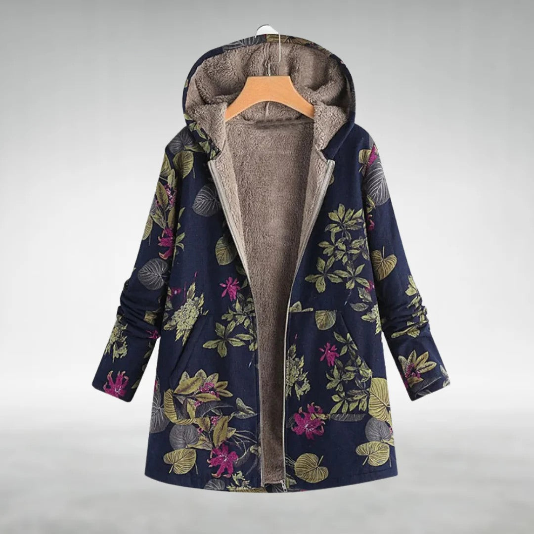 Novotná™ | Stylish floral fleece jacket