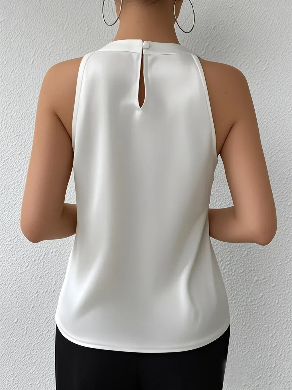 Miranda™ | Off-the-shoulder satin blouse