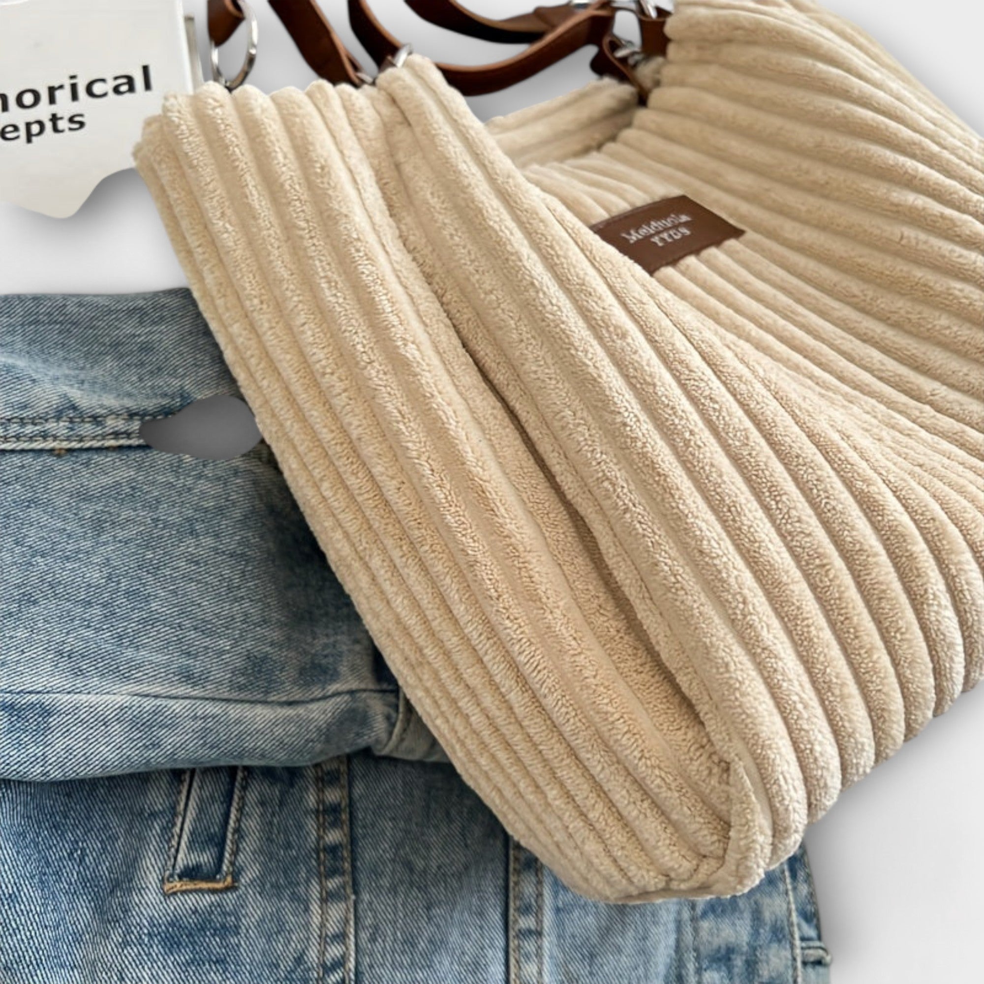 Sac bandoulière avec cordon souple