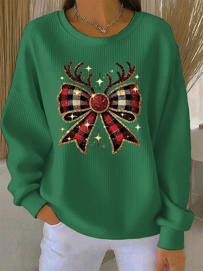 Elin | Christmas Bow Knit 