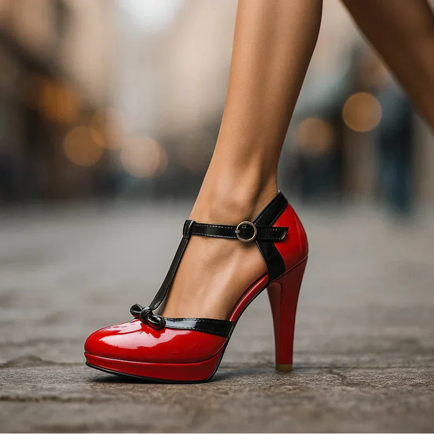 Veronika | Elegant autumn pumps with a bow