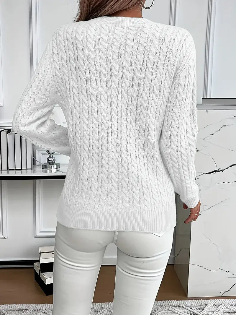 Bernila - Ladies' Cable Knit Jumper 