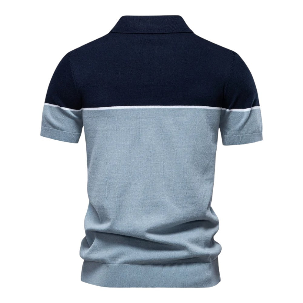 Filip™ | Stylová pánská polo košile s barevným blokem