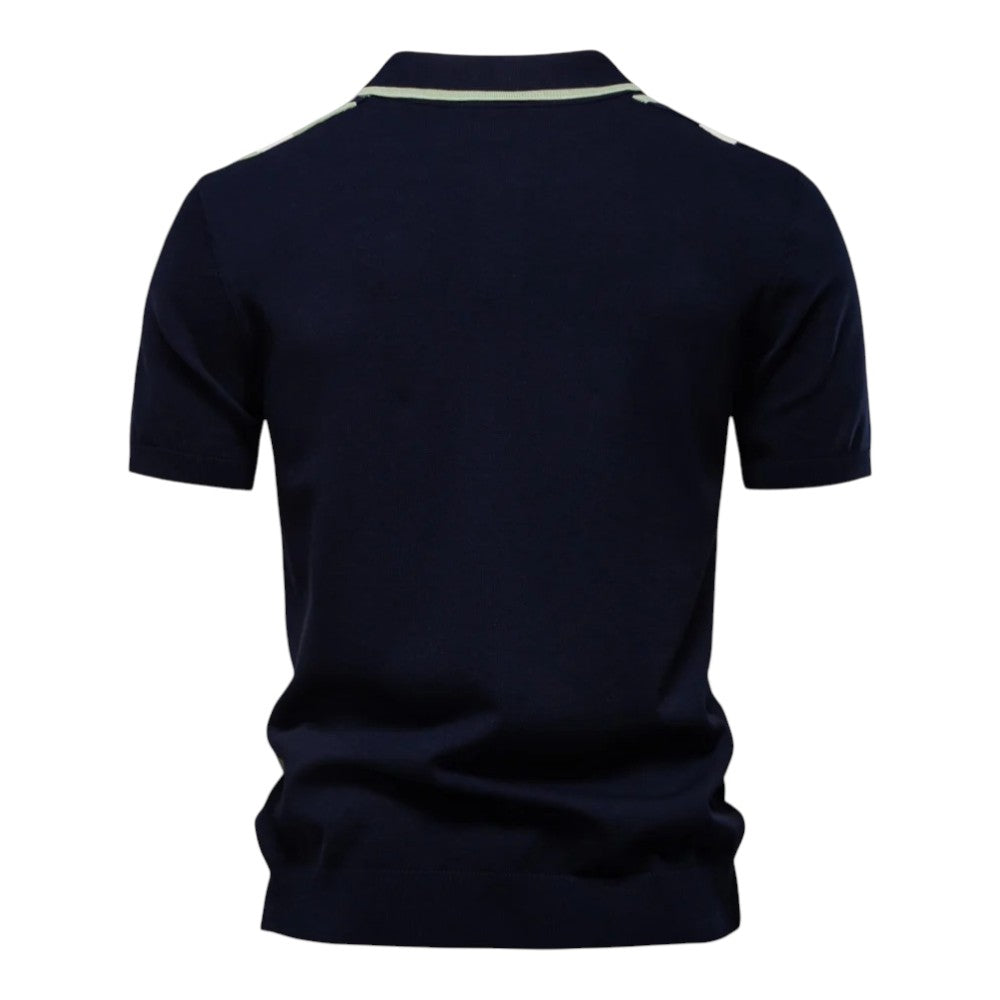 Tadeáš™ | Elegant polo shirt with vertical stripes