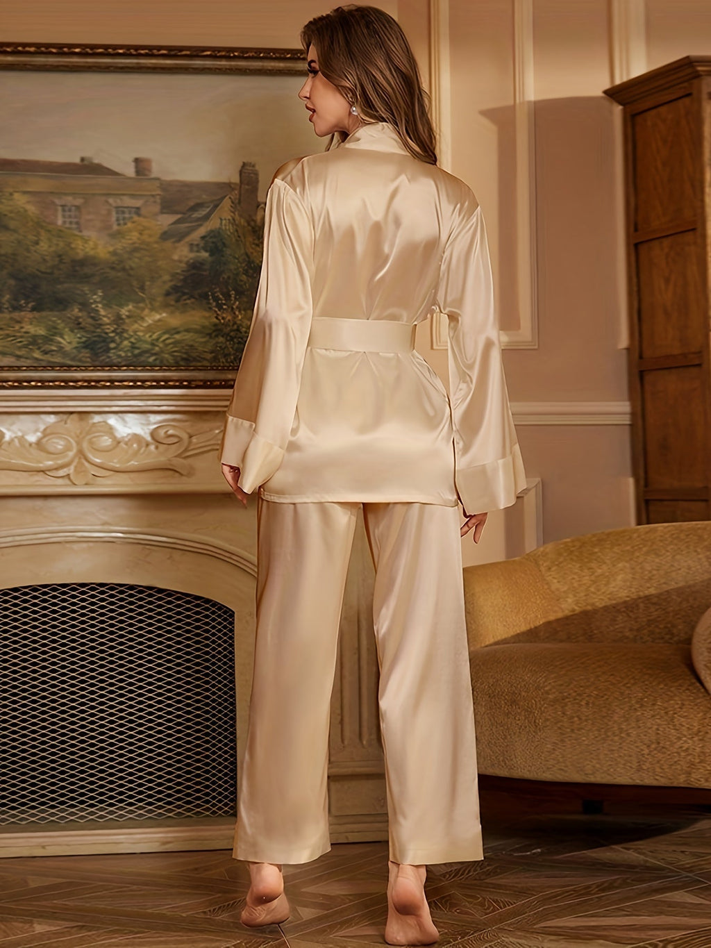 Auriel | Ensemble robe de chambre et pyjama élégant