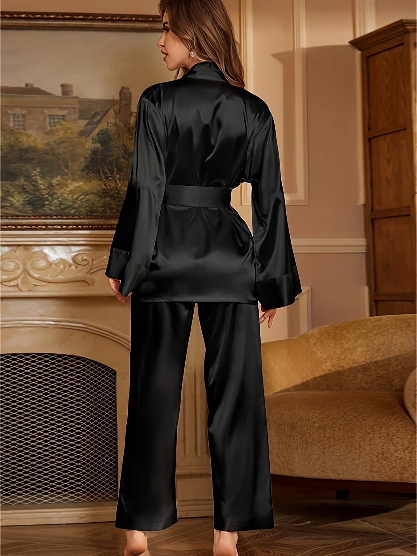 Auriel | Ensemble robe de chambre et pyjama élégant