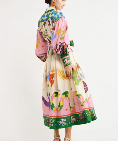 Dorthe™ | Elegantní Italské Maxi Šaty