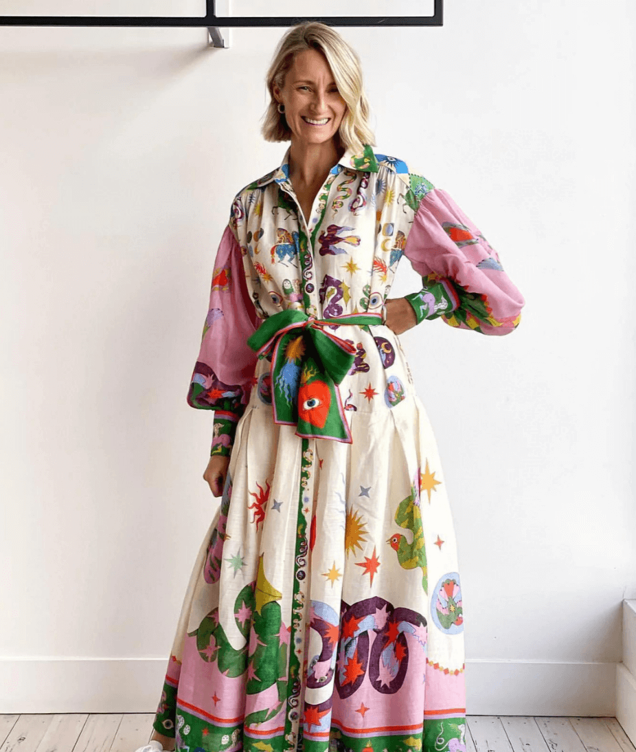 Dorthe™ | Elegantní Italské Maxi Šaty