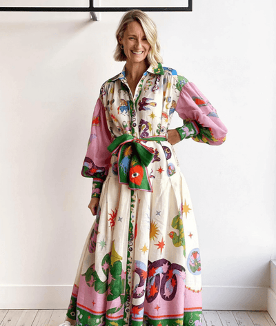 Dorthe™ | Elegantní Italské Maxi Šaty