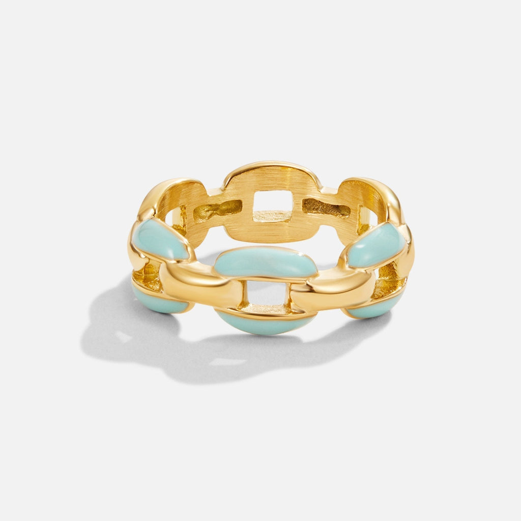 Bague à chaîne bleue Reya