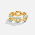 Bague à chaîne bleue Reya