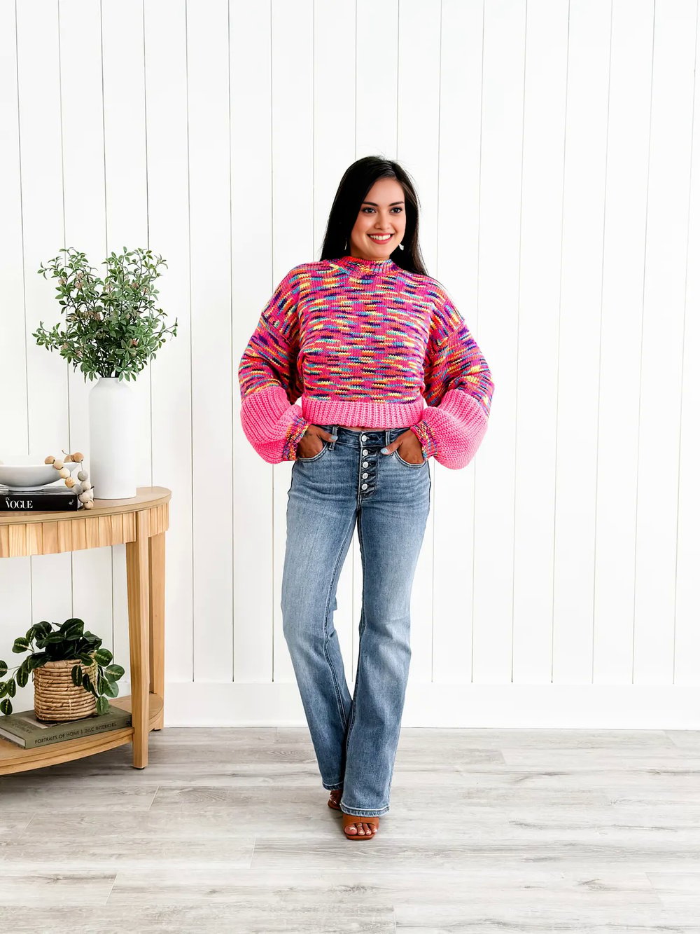 Evelyn | Comfortabele Jeans Met Een Mid-Rise Tailleband En Knoopsluiting