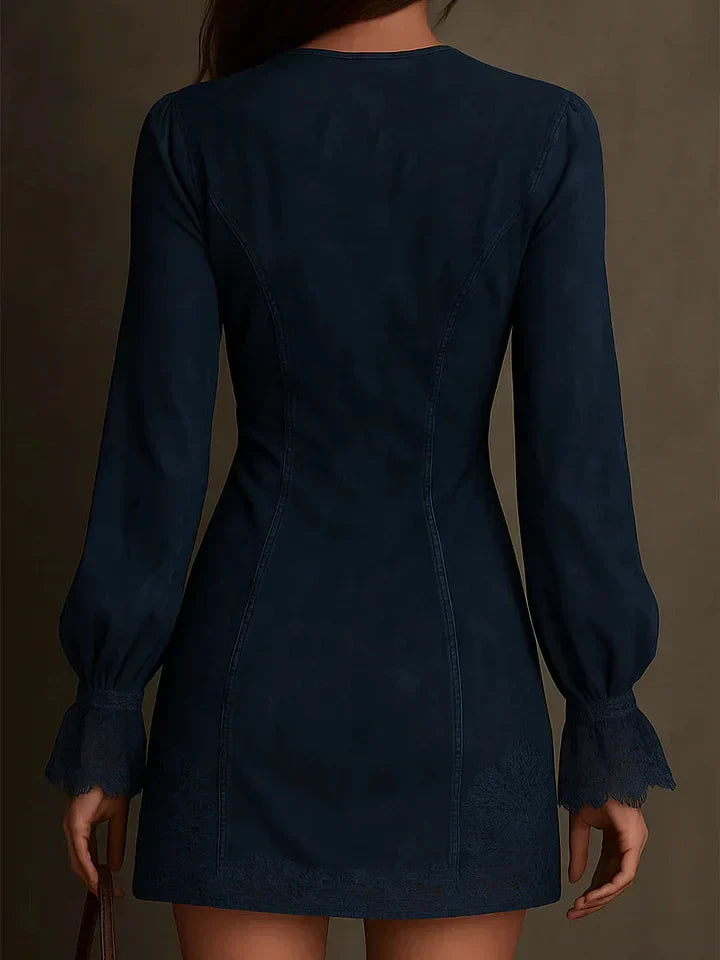 Debbie | Robe mini en daim 