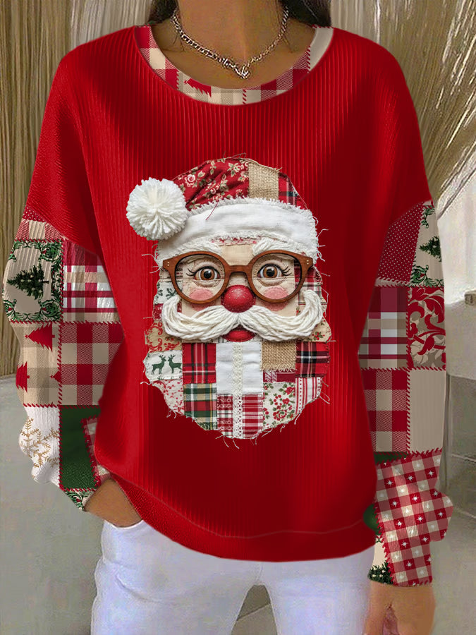 Lotte - Kersttrui met kerstmanmotif 