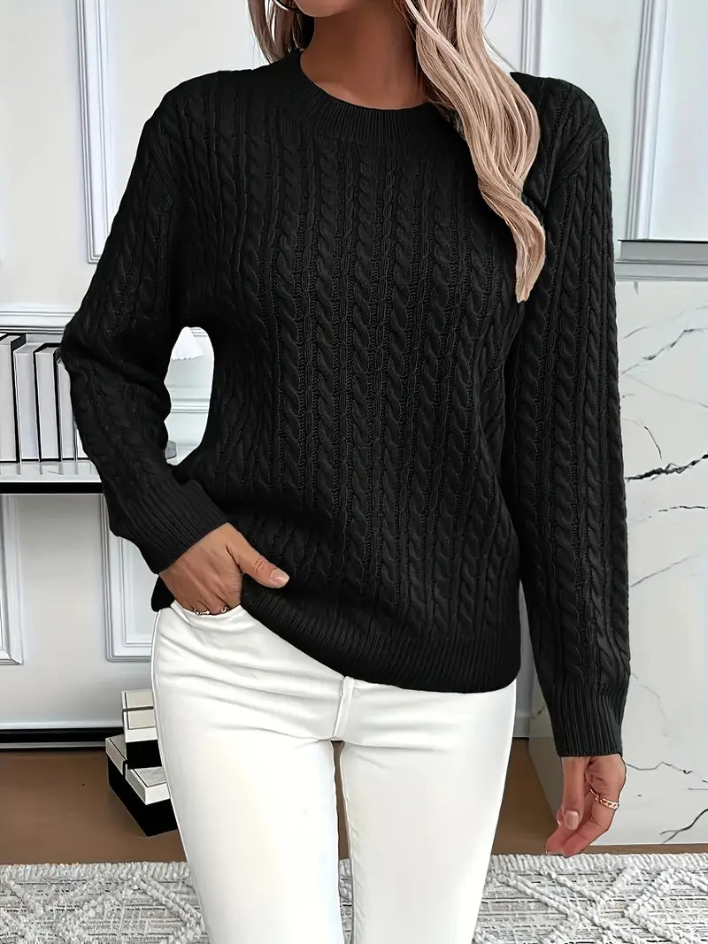 Bernila - Ladies' Cable Knit Jumper 