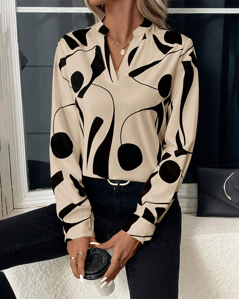 Margriet™ | Elegant blouse with stand-up collar