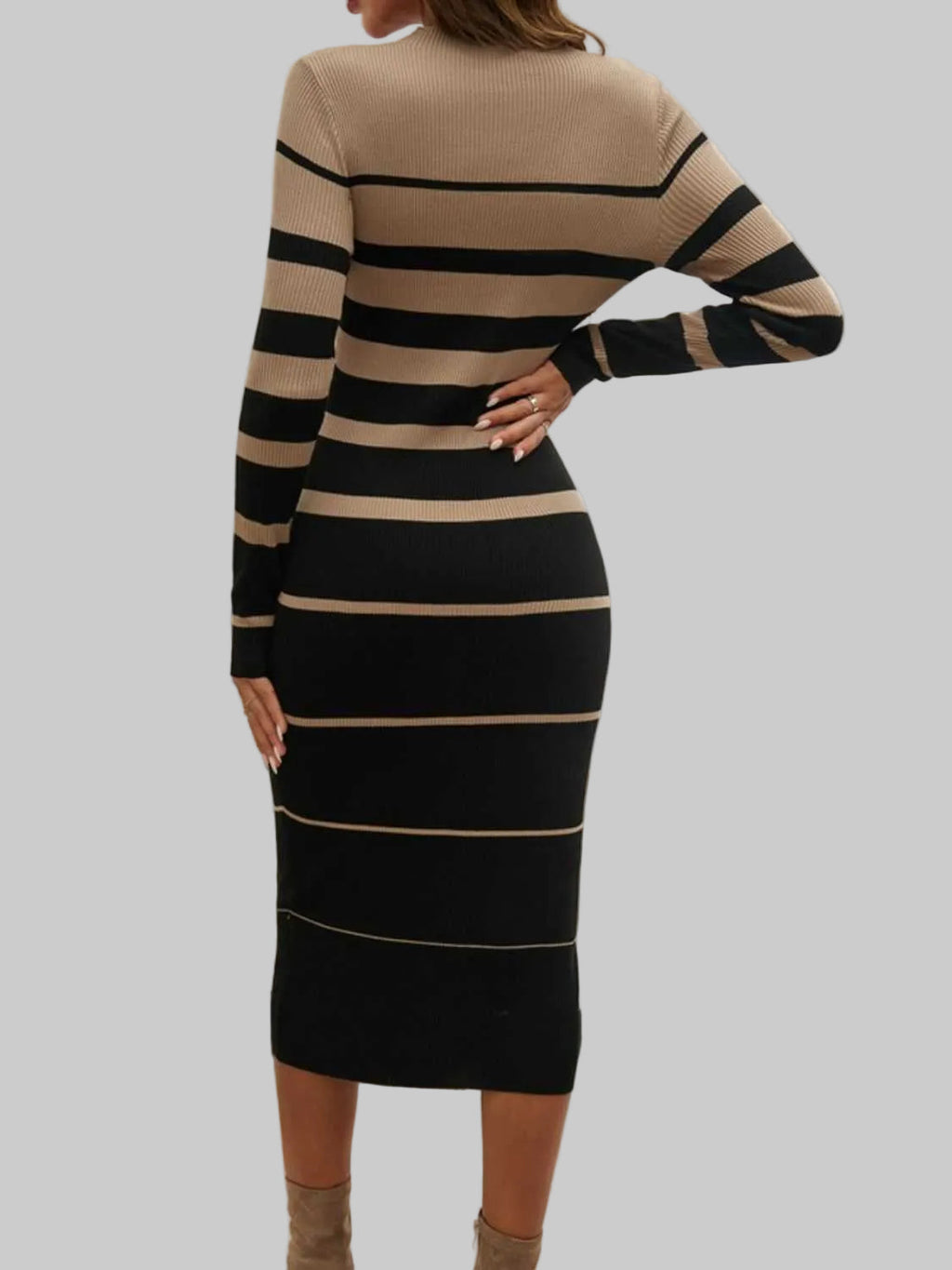 Robe midi à manches longues - Audacieuse, élégante et intemporelle - Mode féminine