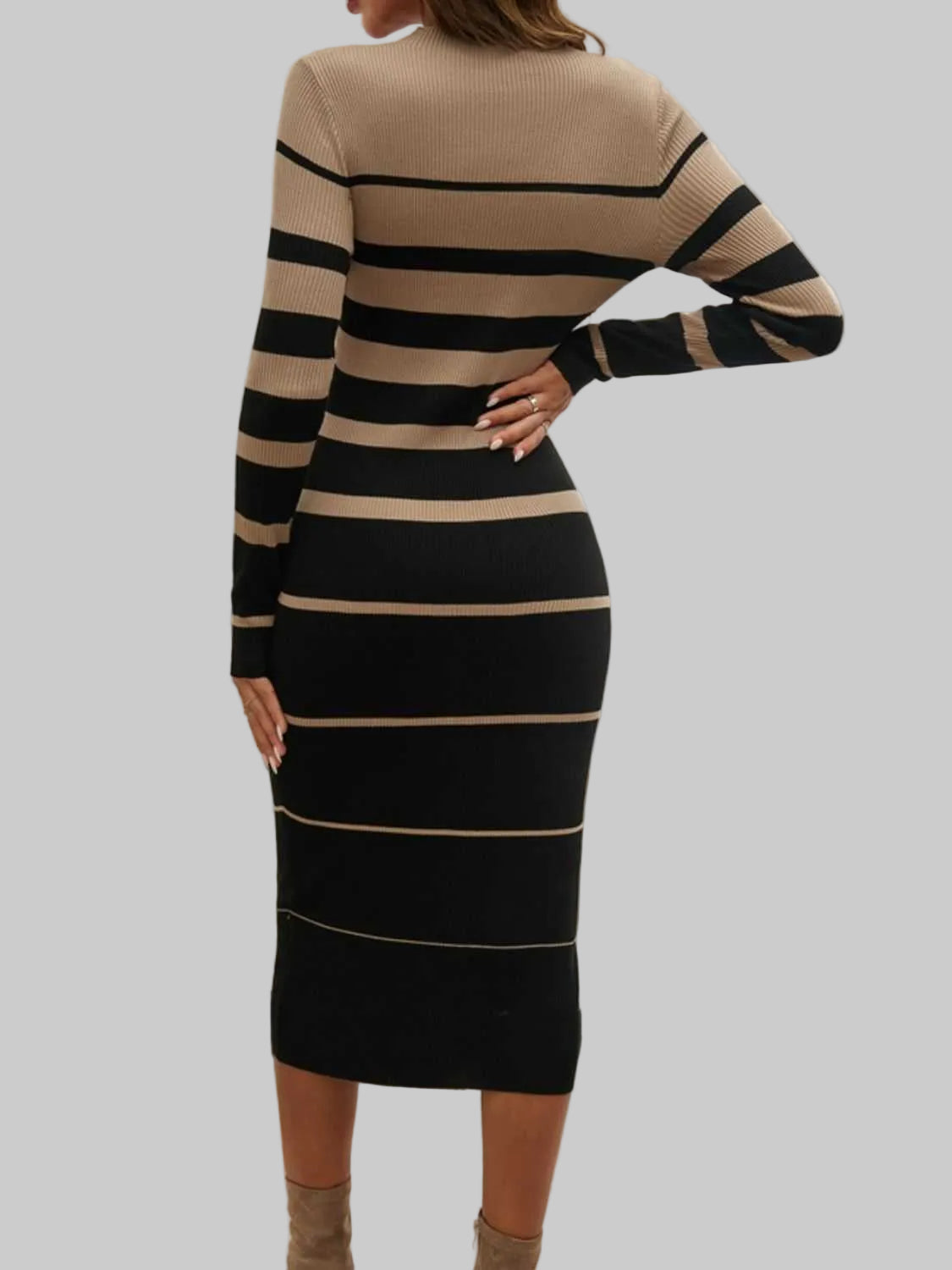 Robe midi à manches longues - Audacieuse, élégante et intemporelle - Mode féminine