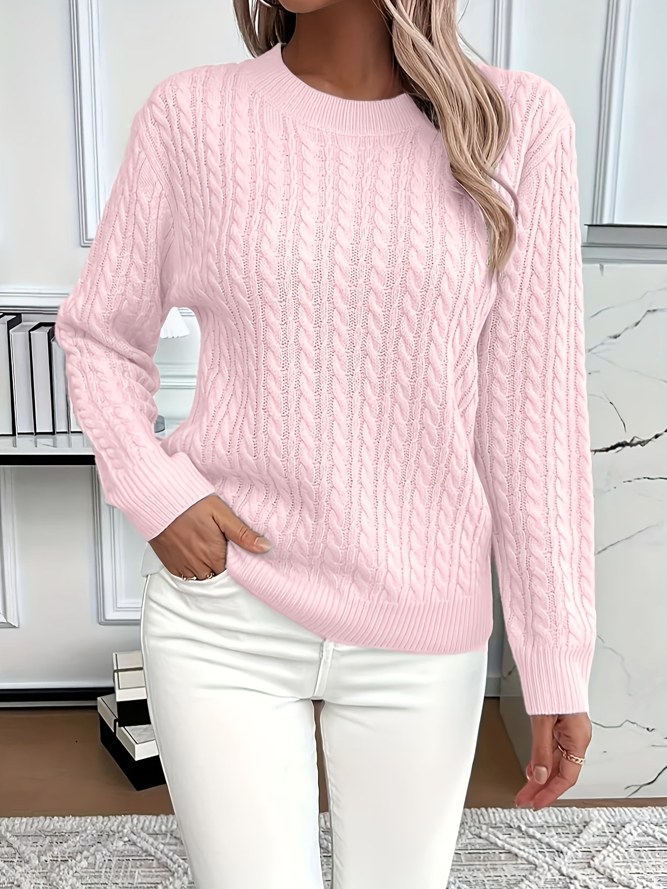 Bernila - Ladies' Cable Knit Jumper 