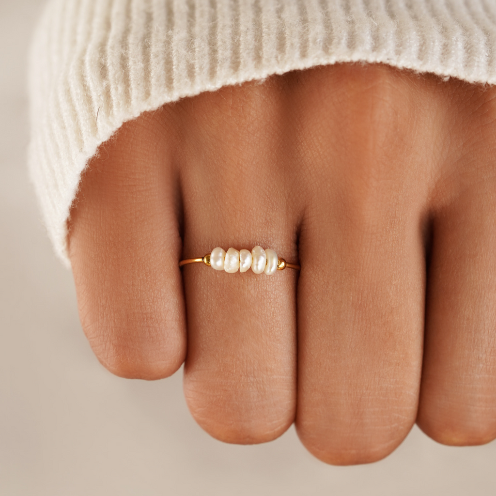 Bague Silva avec perles d'eau douce