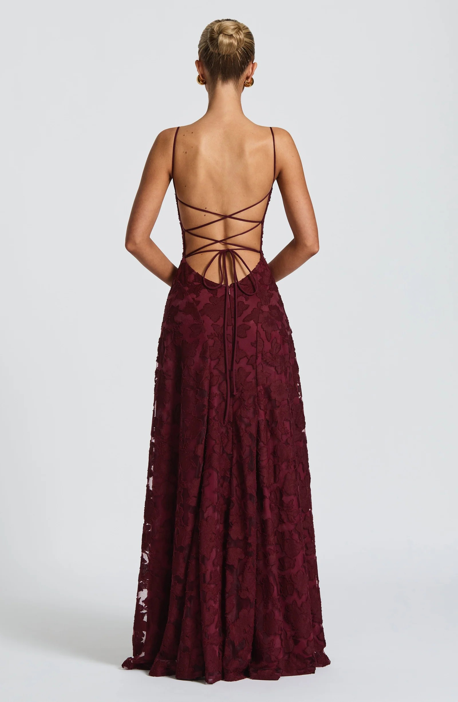 Isabella | Maxi dress with flower structure
