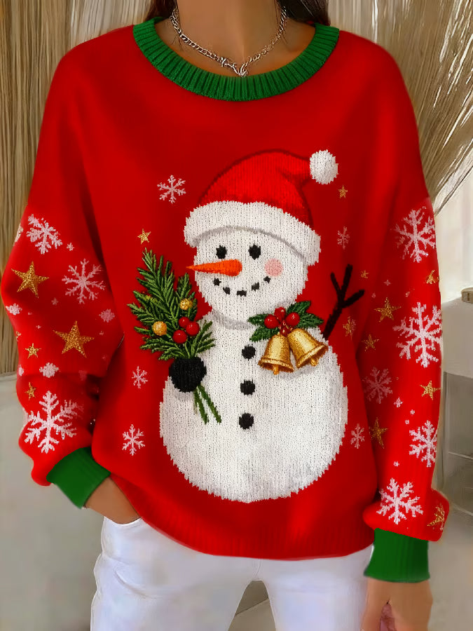 Tess - Christmas tree with snow pop print
