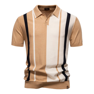 Tadeáš™ | Elegantní polo tričko s vertikálními pruhy
