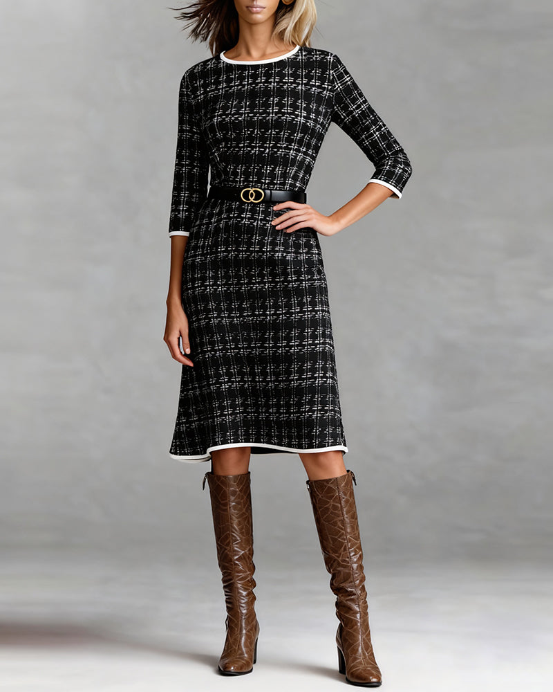 Ella | Robe midi d'hiver 