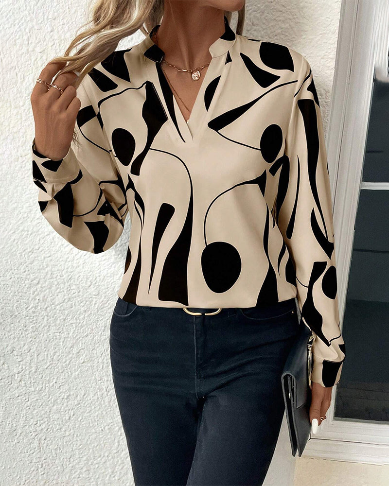 Margriet™ | Elegant blouse with stand-up collar