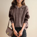 Léonie | Pull à capuche jacquard