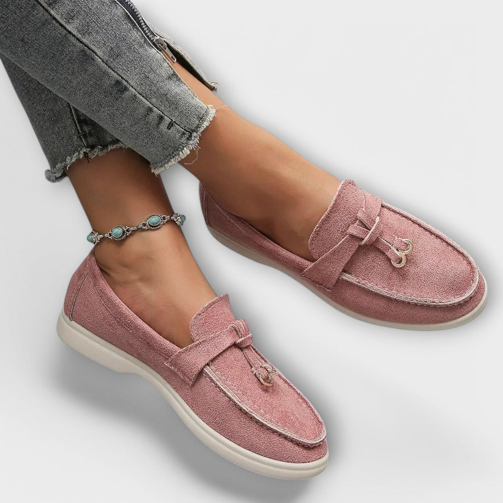 GAMILIA™ | Luxurious velvet loafers with elegant metal detail