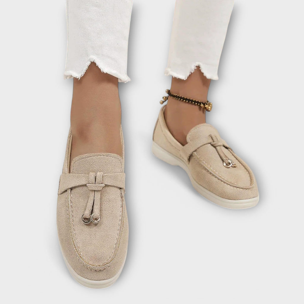 GAMILIA™ | Luxurious velvet loafers with elegant metal detail