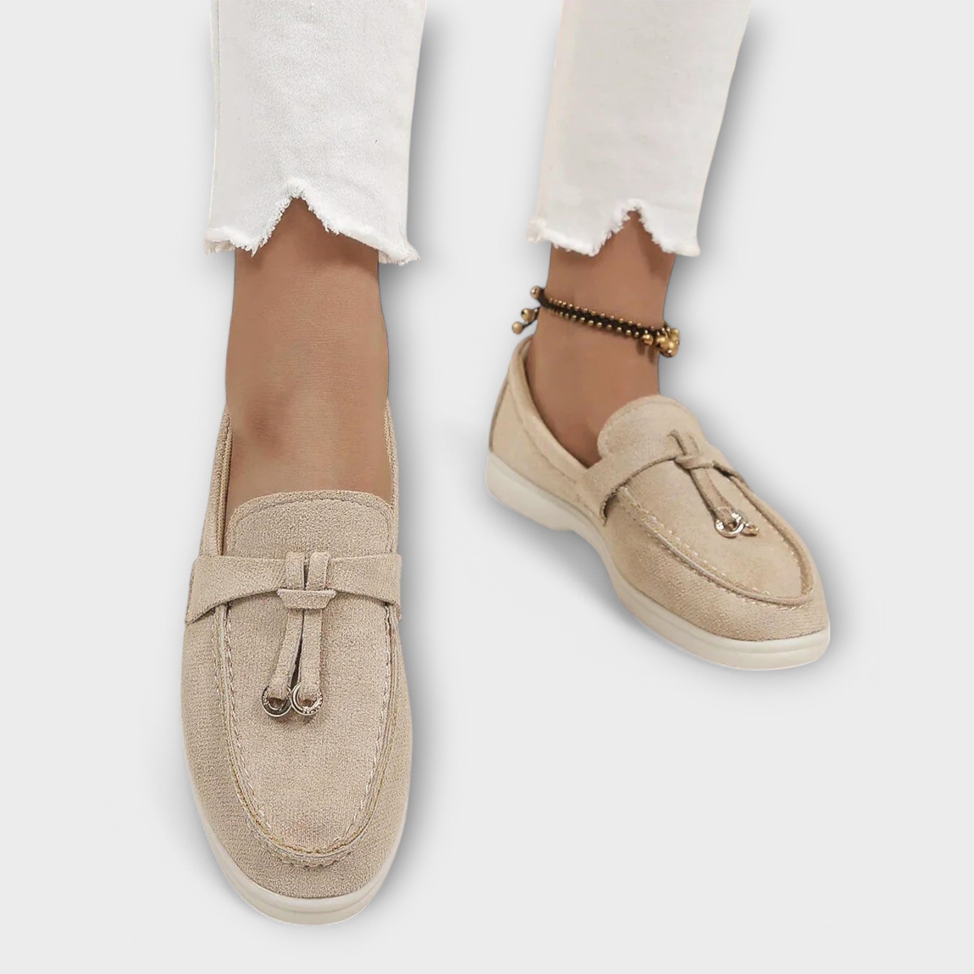 GAMILIA™ | Luxurious velvet loafers with elegant metal detail