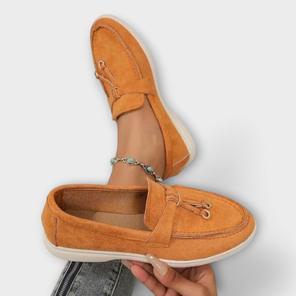 GAMILIA™ | Luxurious velvet loafers with elegant metal detail