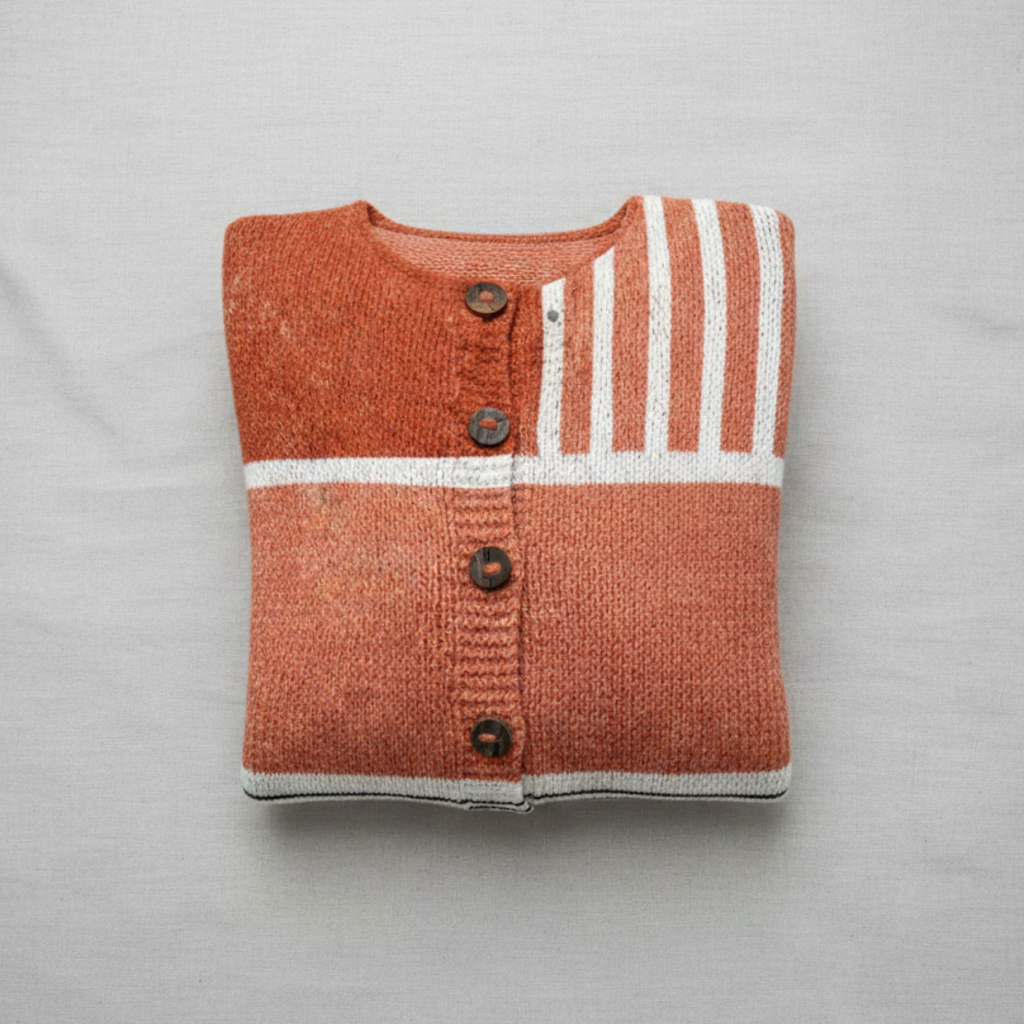 Ruby | Gilet boutonné à rayures rétro