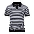 Jakub™ | Summer men's polo shirt with stripes