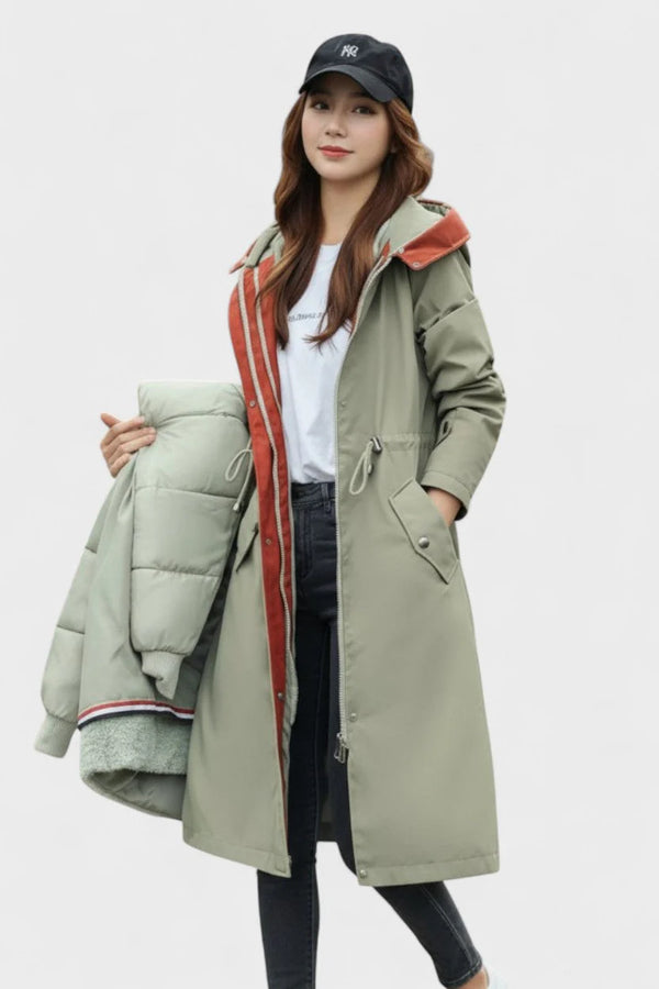 Frostra™ | Autumn jacket with hood and soft collar