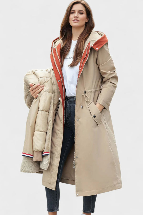 Frostra™ | Autumn jacket with hood and soft collar