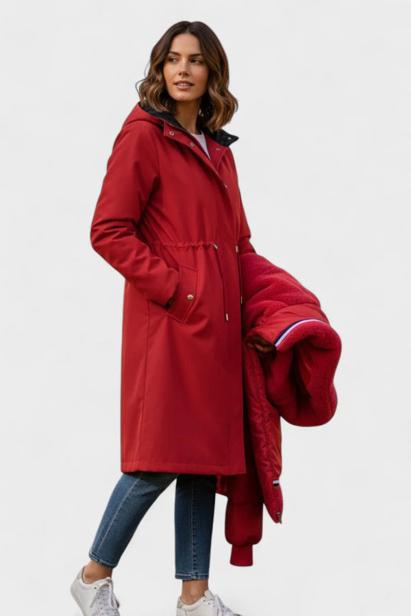 Frostra™ | Autumn jacket with hood and soft collar