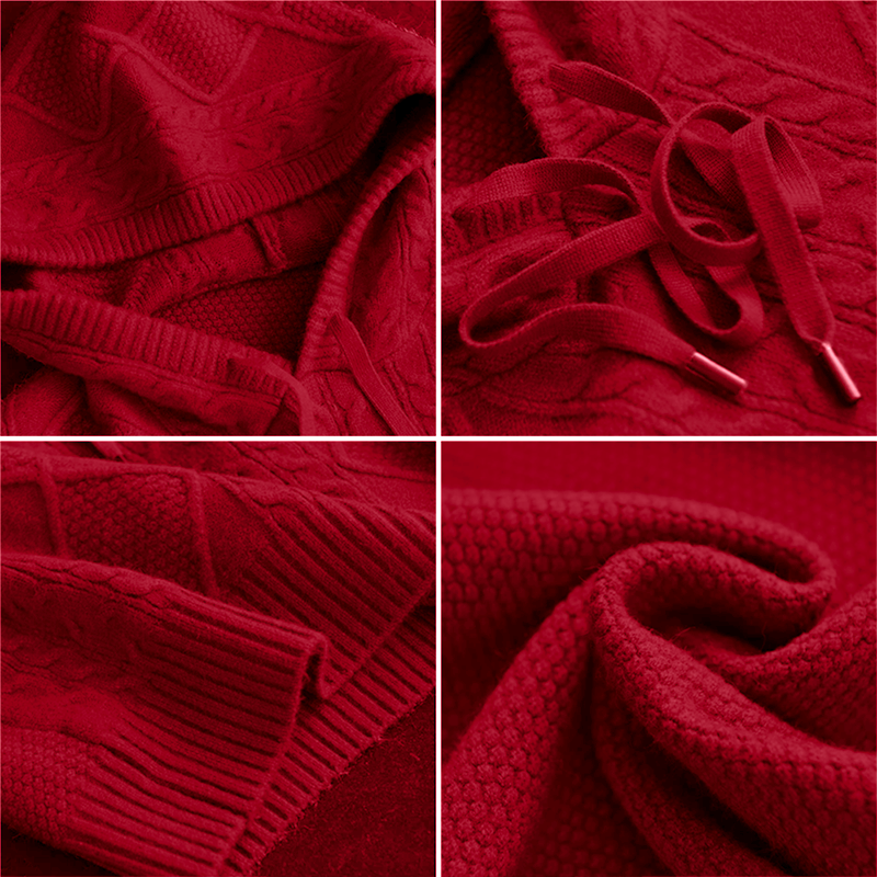 Léonie | Pull à capuche jacquard