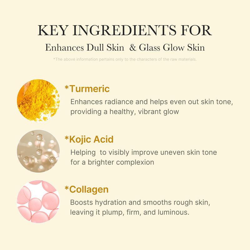Masque enveloppant à l’acide kojique et au curcuma