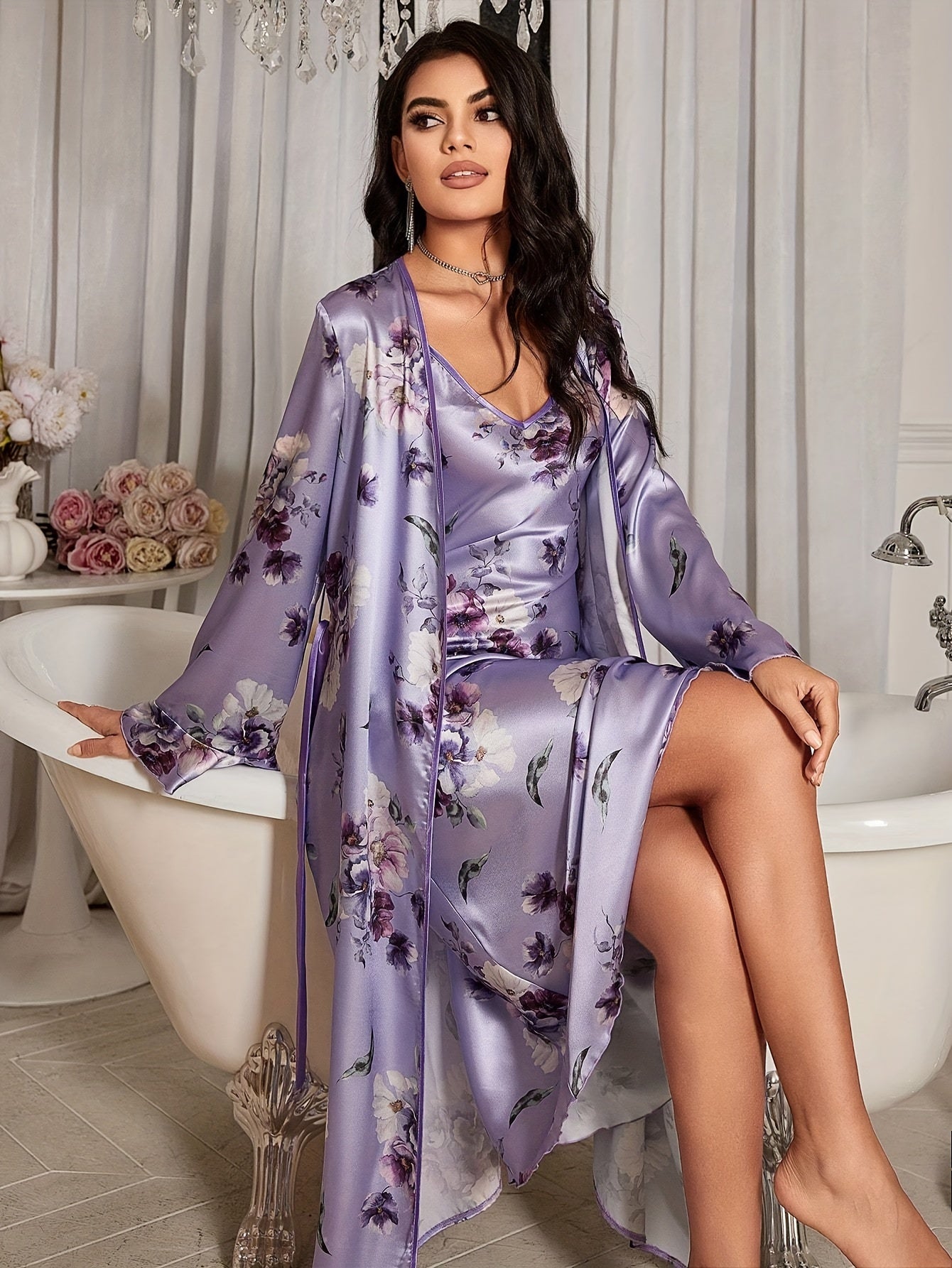 Kath | Ensemble de nuit fleuri