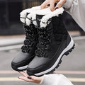 Lia™ | Ankle snow boots with warm fur and deep sole pattern