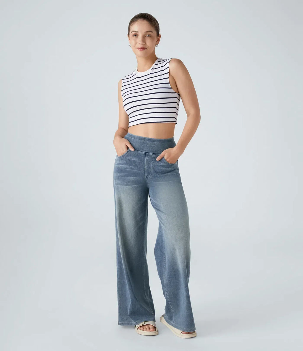 Eve | Comfortabele &amp; Elastische Broek Met Hoge Taille