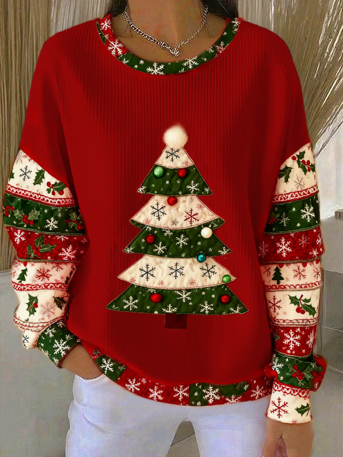 Lotte - Kersttrui avec kerstboomprint