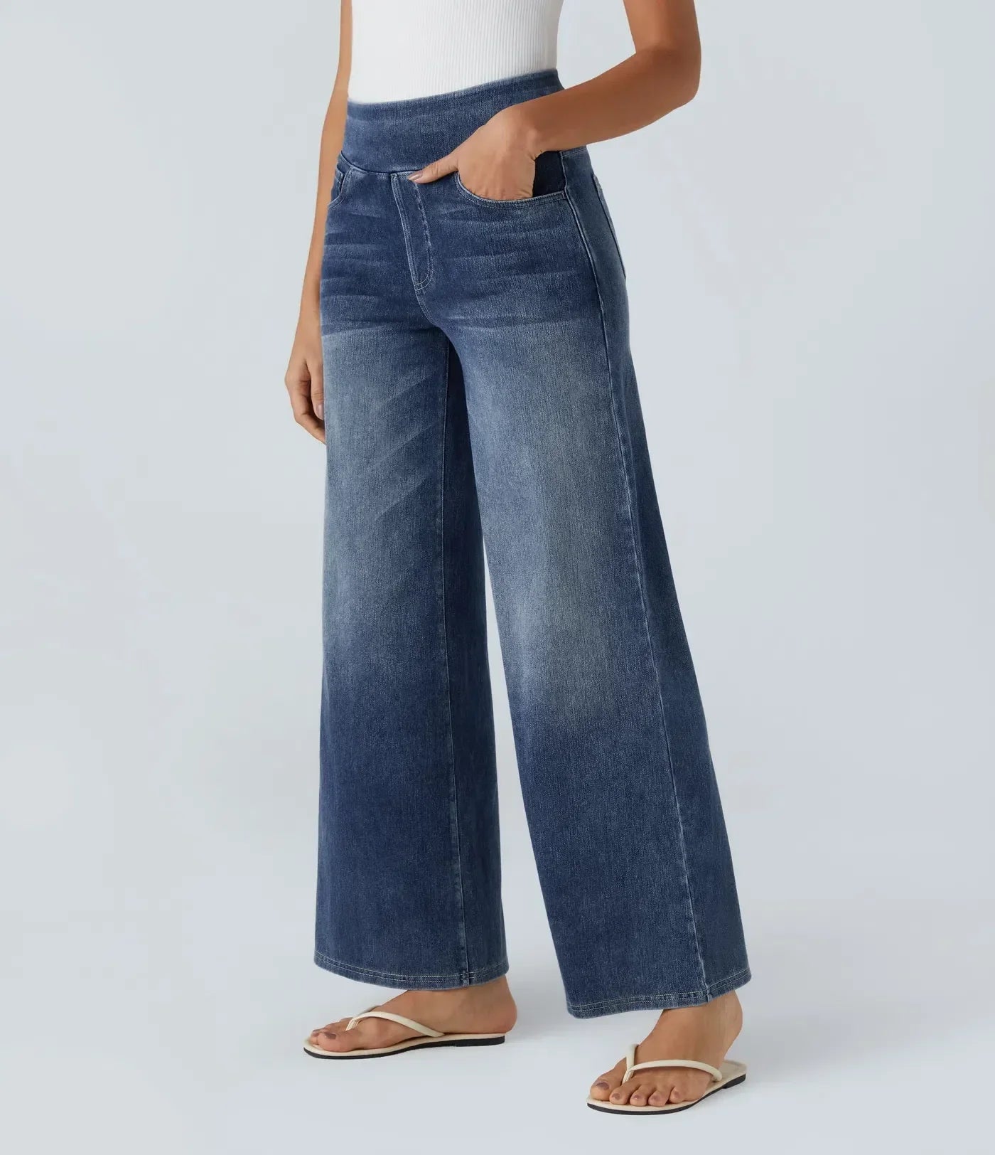 Eve | Comfortabele &amp; Elastische Broek Met Hoge Taille
