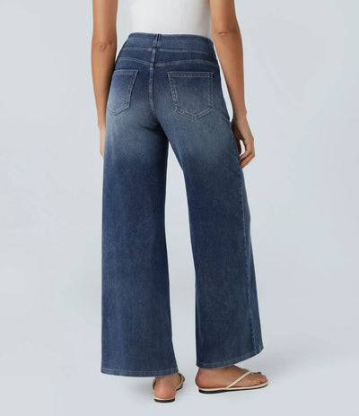 Eva | Comfortabele & Elastische Broek Met Hoge Taille