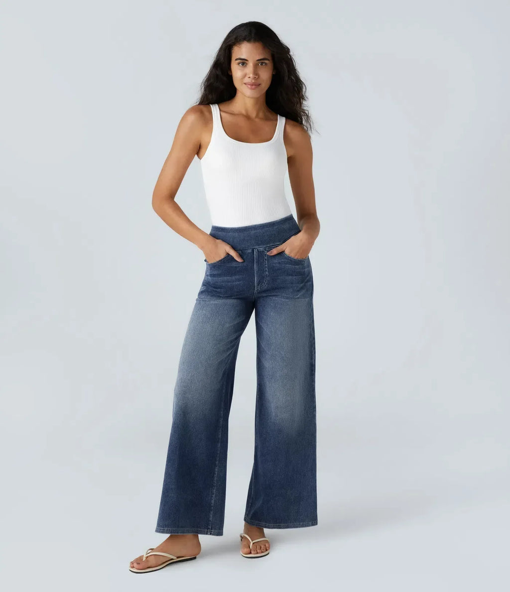 Eve | Comfortabele &amp; Elastische Broek Met Hoge Taille