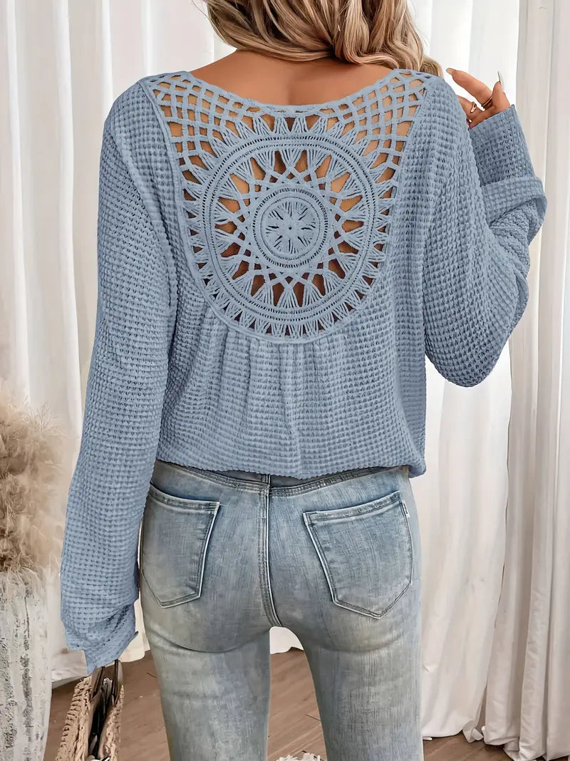 Wilma™ – Elegant Ibiza-style V-neck blouse