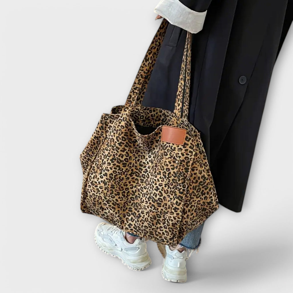 Sac bandoulière léopard élégant